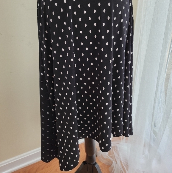 chico's Dot Mix Asymmetrical Skirt Size Medium (Chico's 1) - Picture 4 of 11